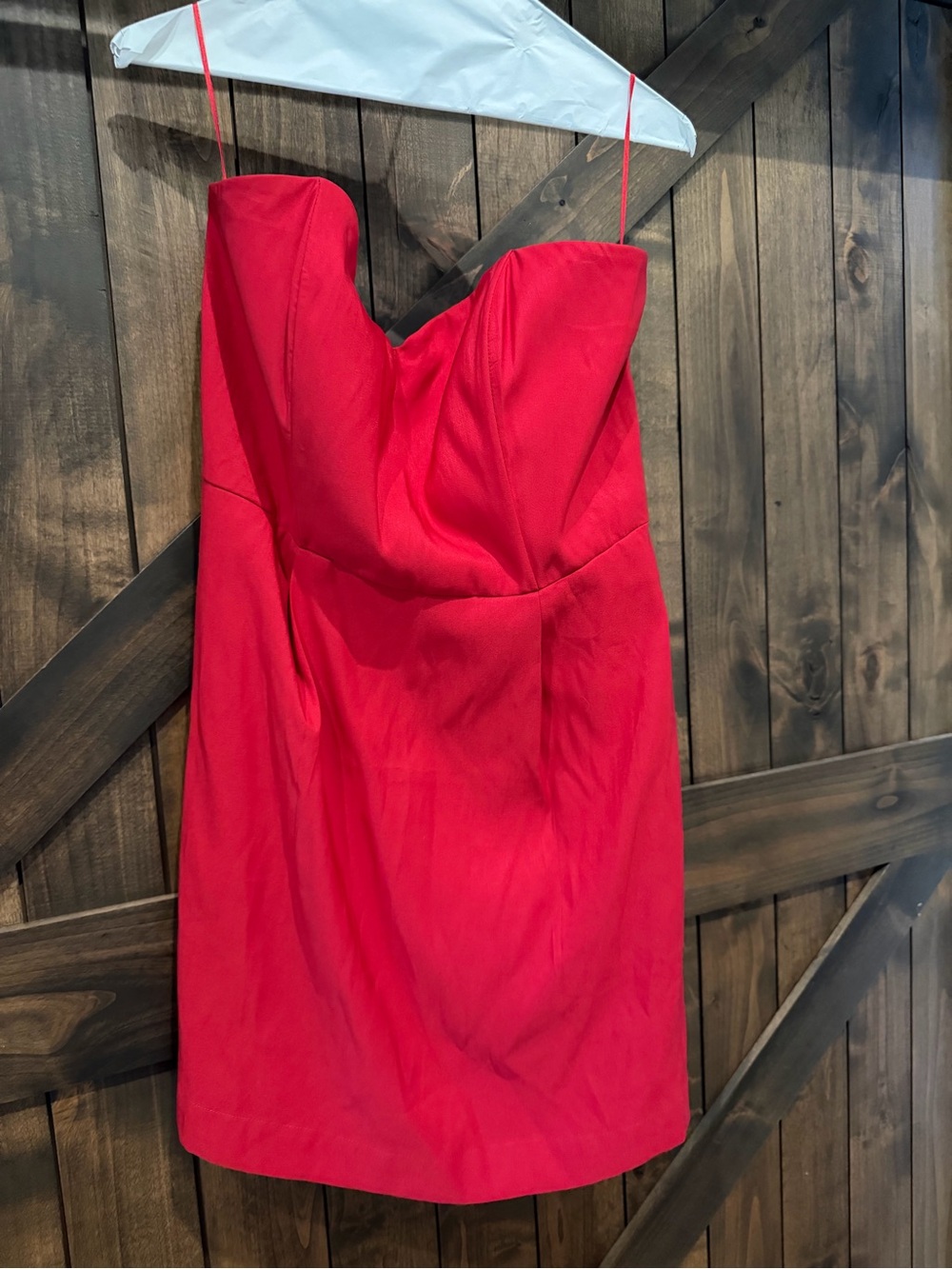 a new day Red Strapless Sweetheart Mini Dress. Never worn.